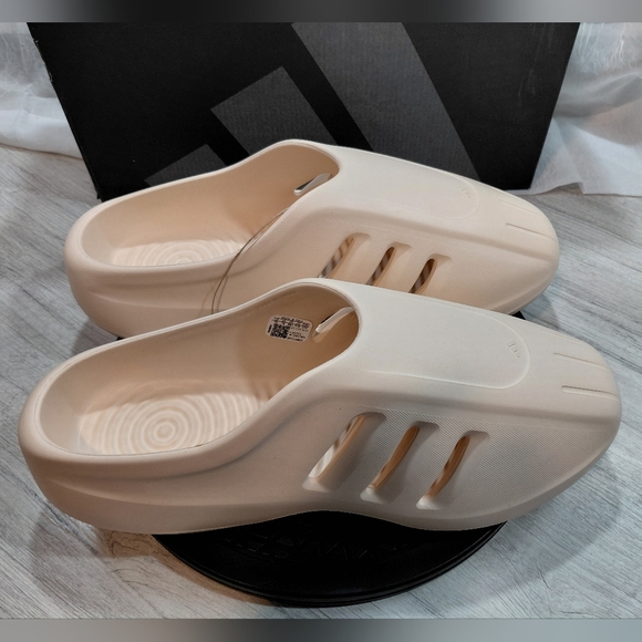 NEW Adidas Mens Adifom Futuristic Infinity Mule Warm Vanilla Slip-On Clogs SZ 13 - Picture 4 of 14